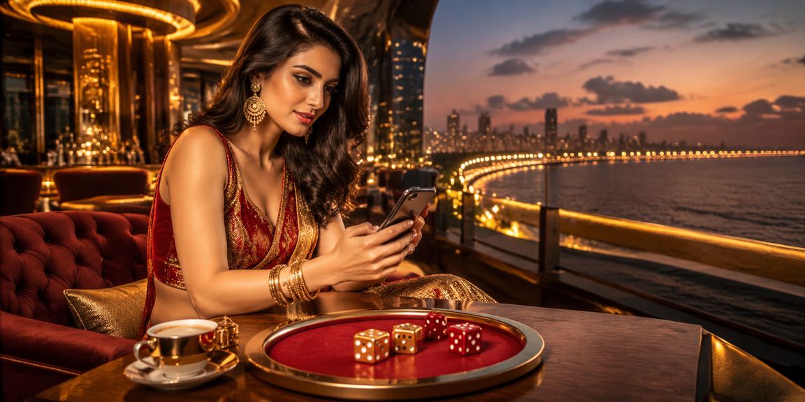 Indian themed red and gold dice game representation for responsible data privacy